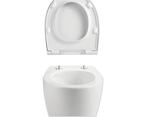 Wand-Tiefspül-WC mit WC-Sitz