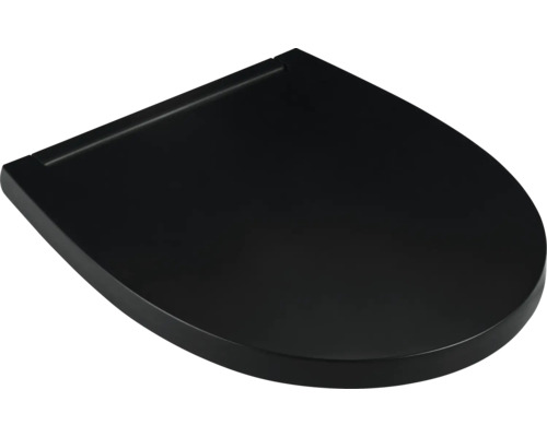 Schwarzer Toilettensitz
