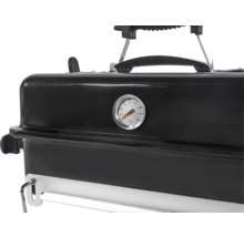 Tragbarer Holzkohlegrill mit Temperaturanzeige