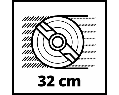 Symbol für Durchmesser 32 cm