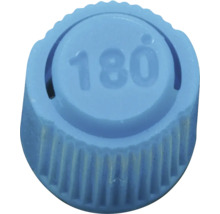 Kunststoffkappe mit der Aufschrift 180 Grad