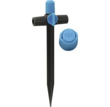 Bewässerungszubehör mit einstellbarem Sprühkopf und Erdspieß