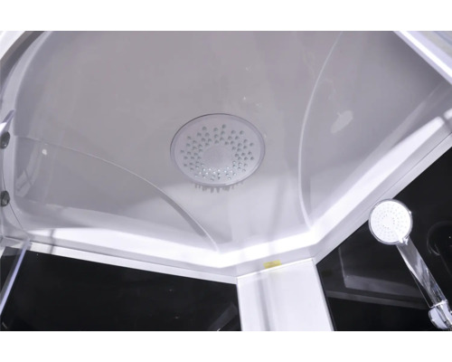 Decke der Duschkabine mit Kopfbrause und Handbrause