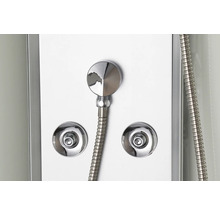 Duschpaneel mit Handbrause und Bedienelementen