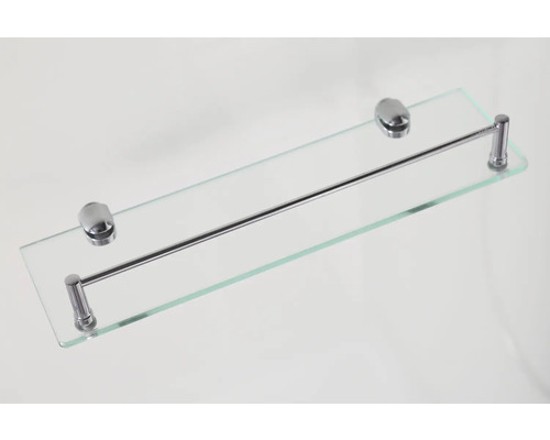 Glasablage mit Handtuchhalter