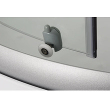 Detailansicht eines Duschkabinenrades