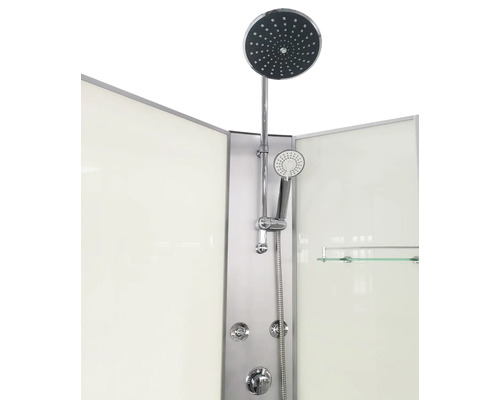 Duschelement mit Kopfbrause und Handbrause