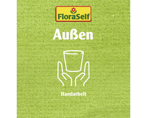 FloraSelf Logo, Außen, Handarbeit Symbol