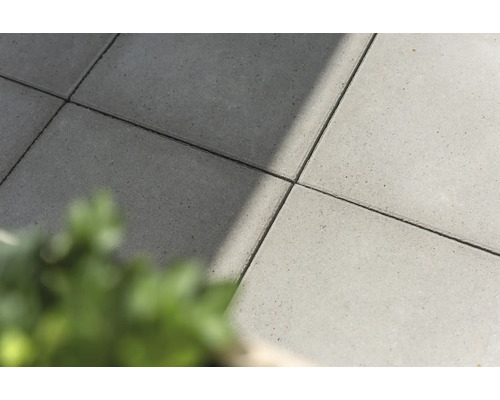 Nahaufnahme von Betonpflastersteinen für den Außenbereich