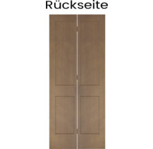 Rückseite einer Holz Doppeltür