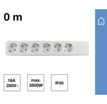Steckdosenleiste mit sechs Steckplätzen