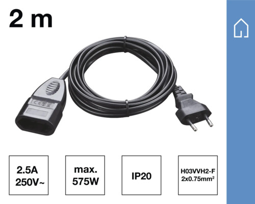 Zwei Meter lange Anschlussleitung