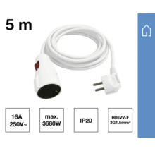 5 Meter lange Lampenfassung mit Stecker