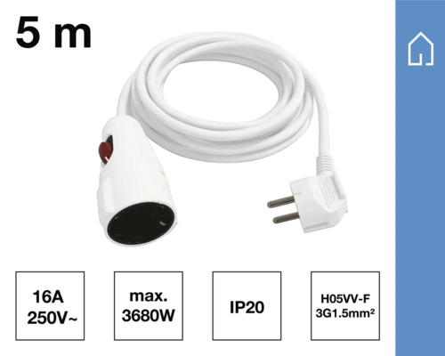 5 Meter lange Lampenfassung mit Stecker