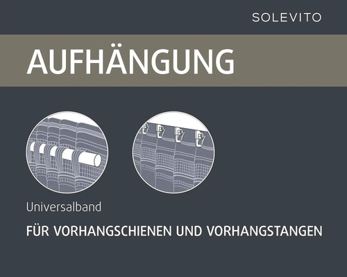 Solevito Aufhängung für Gardinen und Vorhänge
