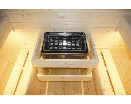 Saunaofen im Holzrahmen