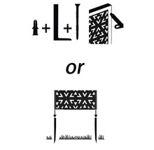 Anleitung zur Montage eines Sichtschutzzauns mit Dübel, Winkel und Schraube oder mit Erdspieß