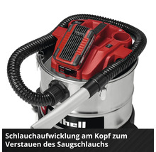Einhell Nass Trockensauger mit Schlauchaufwicklung am Kopf