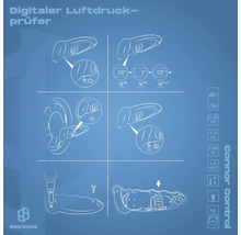 Anleitung für ein digitales Luftdruckprüfgerät