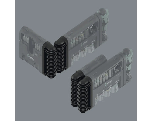 Zwei Werkzeug-Sets mit Bit- und Steckschlüsselsatz