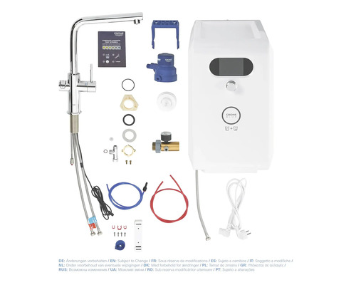 Grohe Blue Wassersystem mit Armatur und Zubehör