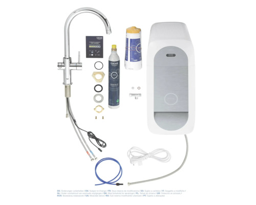 Grohe Blue Wassersprudelsystem mit Armatur und Zubehör