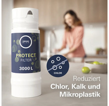 Grohe Blue Protect Filter 3000 L zur Reduzierung von Chlor, Kalk und Mikroplastik