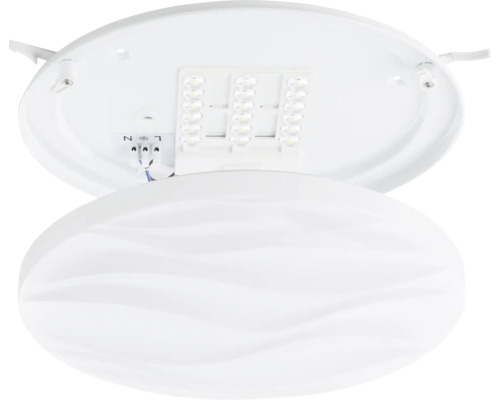 LED Deckenleuchte mit gewelltem Lampenschirm