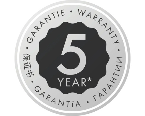 5 Jahre Garantie