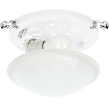 Deckenleuchte mit opalweißem Glasschirm