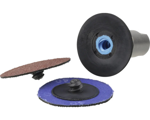 Schnellwechselsystem für Schleifscheiben mit Schleifscheiben und Schleiftellern