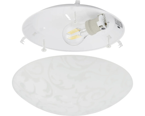 Deckenleuchte mit Lampenfassung und Dekor