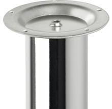 Möbelfuß aus Metall mit Befestigungsplatte