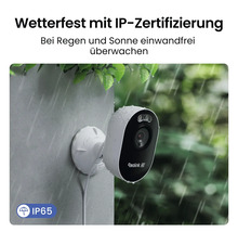 Wetterfeste Reolink Überwachungskamera mit IP65 Schutzklasse zur Überwachung bei Regen und Sonne