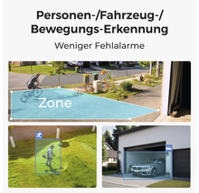 Personen, Fahrzeug und Bewegungserkennung zur Reduzierung von Fehlalarmen