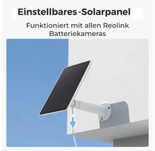 Einstellbares Solarpanel zur Stromversorgung von Reolink Batteriekameras