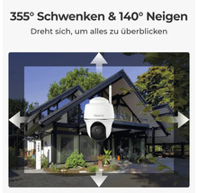 Reolink Schwenk- und Neigekamera zur Überwachung eines Hauses