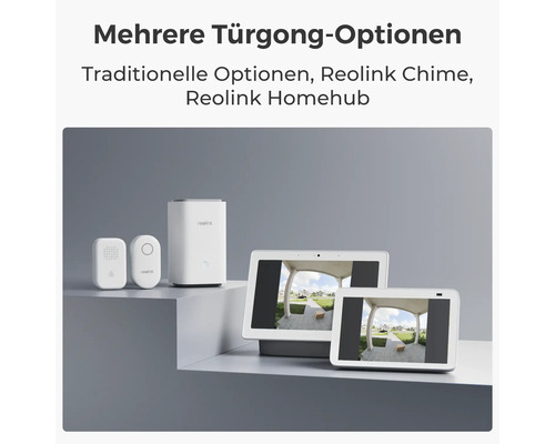 Reolink Türklingel Optionen: Traditionelle Optionen, Reolink Chime, Reolink Homehub