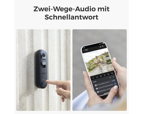 Reolink Video Doorbell mit Gegensprechanlage und Smartphone App.