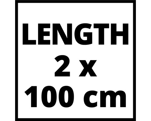 Länge 2 x 100 cm