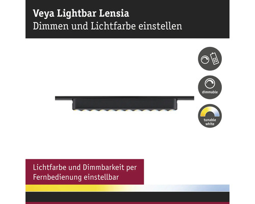 Veya Lightbar Lensia mit Dimmfunktion und einstellbarer Lichtfarbe