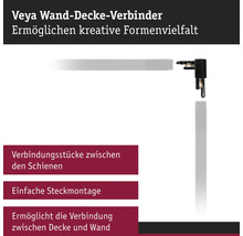 Veya Wand Decke Verbinder zur Verbindung von Schienen mit Steckmontage zur Wand- und Deckenverbindung