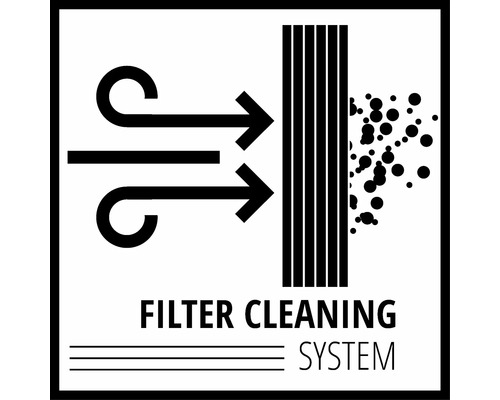 Filterreinigungssystem Symbol