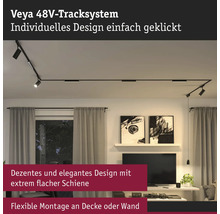 Veya 48V-Track Beleuchtungssystem im Wohnzimmer mit Spots an der Decke