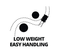 Symbol für geringes Gewicht und einfache Handhabung