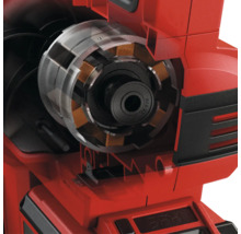 Innenansicht einer Elektrowerkzeugmaschine, die den Motor und die Spule zeigt