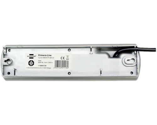 Brennenstuhl Primera-Line Steckdosenleiste, 1,5 Meter Kabel