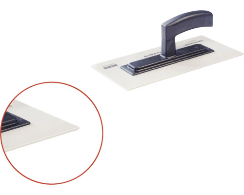 Glättkelle mit Kunststoffblatt und Griff