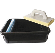 Fliesenwaschset mit Schwammbrett und Reinigungswalze