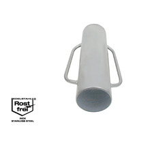 Erdlochbohrer aus Edelstahl mit zwei Griffen